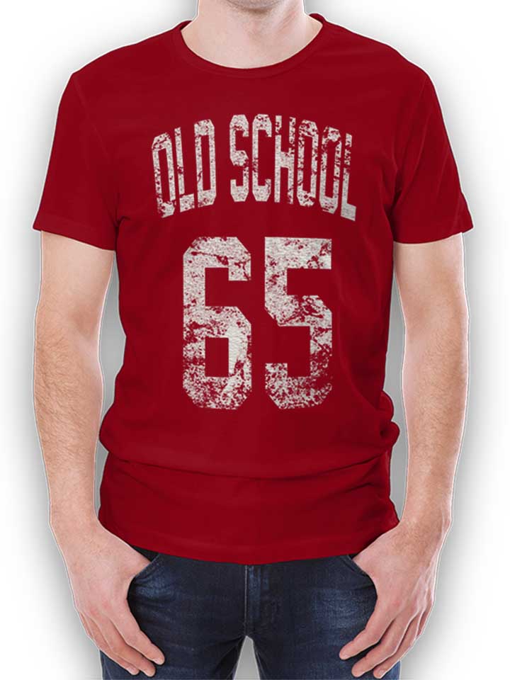 oldschool-1965-t-shirt bordeaux 1