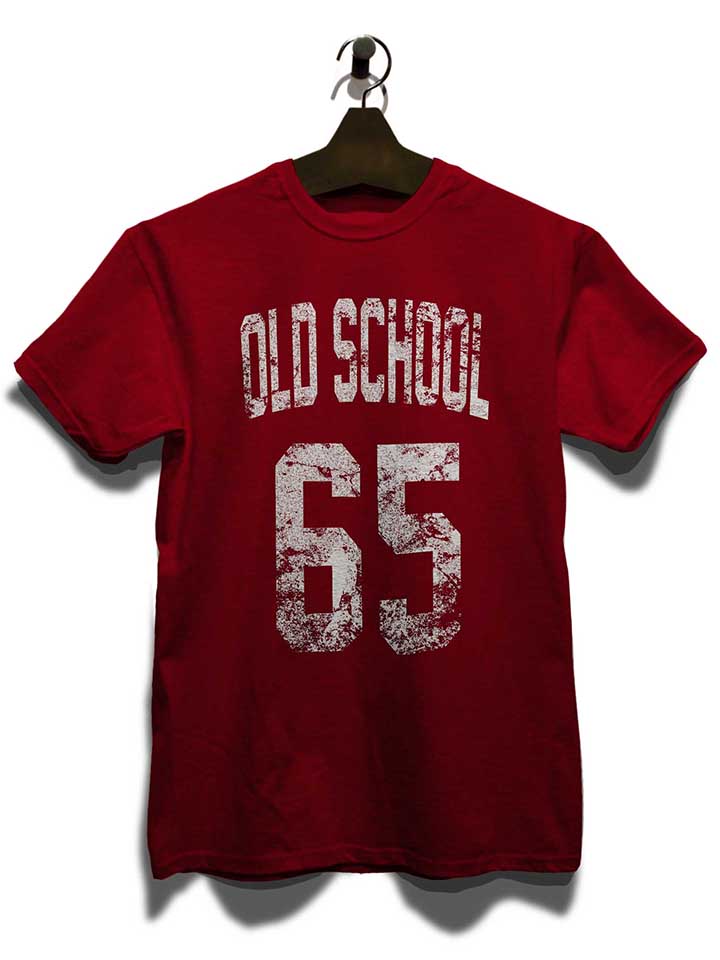 oldschool-1965-t-shirt bordeaux 3