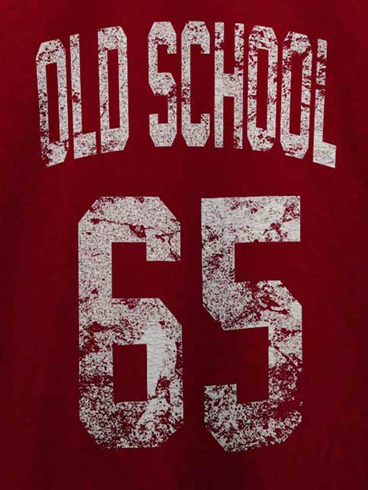 oldschool-1965-t-shirt bordeaux 4
