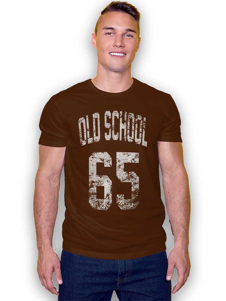 oldschool-1965-t-shirt braun 2