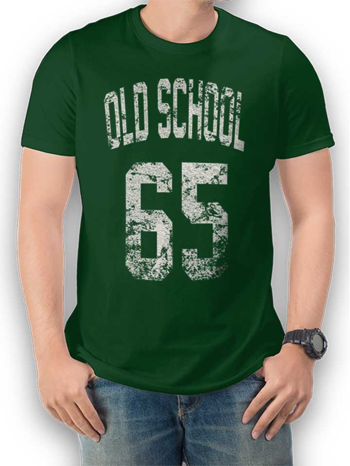 oldschool-1965-t-shirt dunkelgruen 1