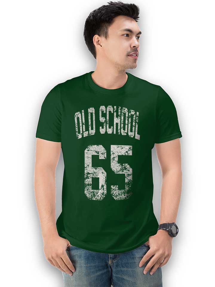 oldschool-1965-t-shirt dunkelgruen 2