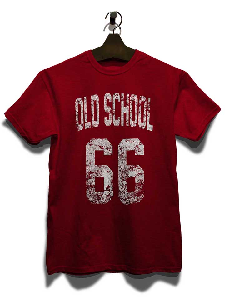 oldschool-1966-t-shirt bordeaux 3
