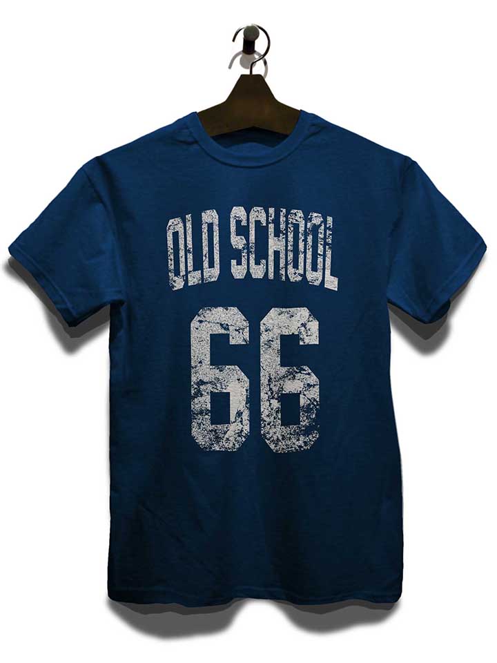 oldschool-1966-t-shirt dunkelblau 3