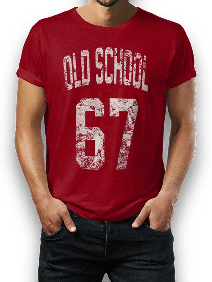 oldschool-1967-t-shirt bordeaux 1