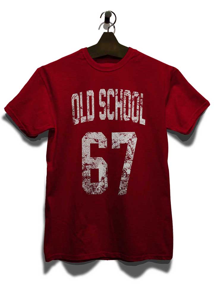 oldschool-1967-t-shirt bordeaux 3