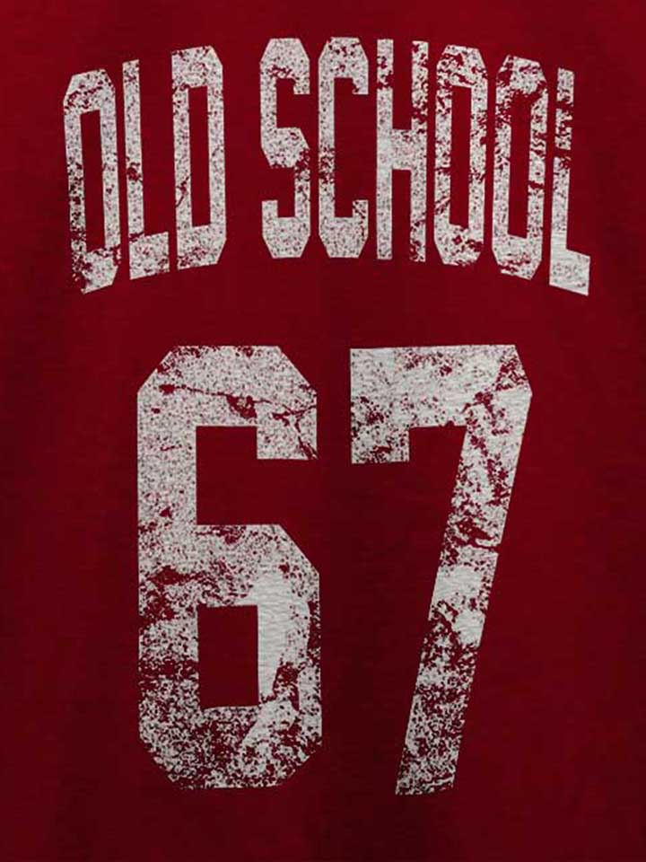 oldschool-1967-t-shirt bordeaux 4