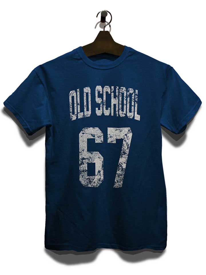 oldschool-1967-t-shirt dunkelblau 3