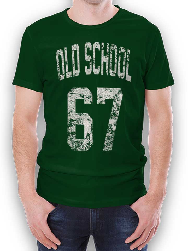 oldschool-1967-t-shirt dunkelgruen 1