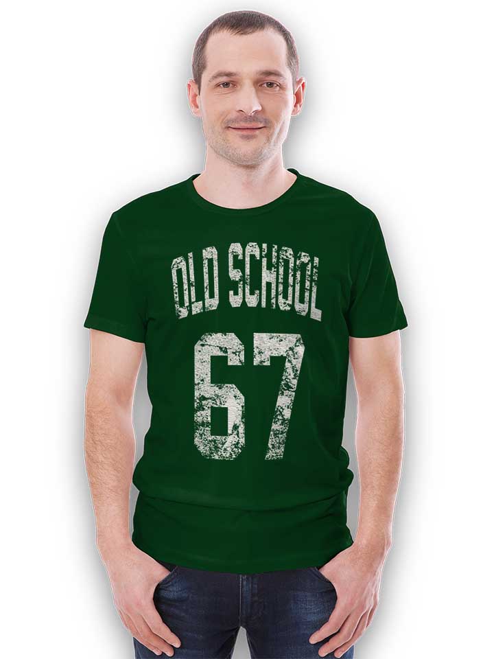 oldschool-1967-t-shirt dunkelgruen 2