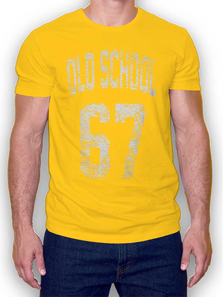 oldschool-1967-t-shirt gelb 1