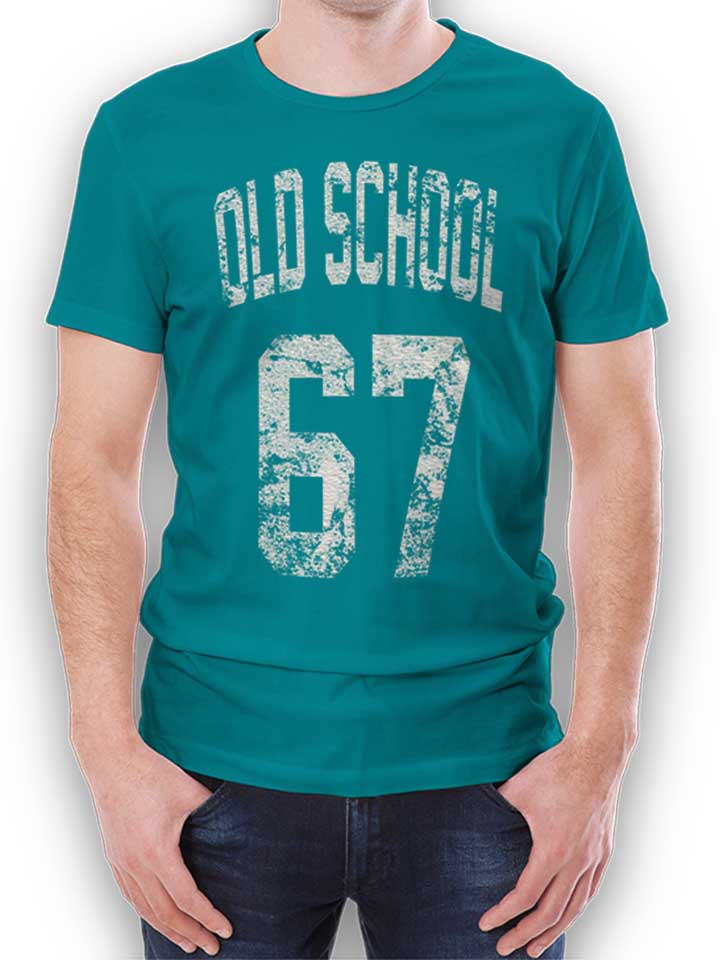 oldschool-1967-t-shirt tuerkis 1
