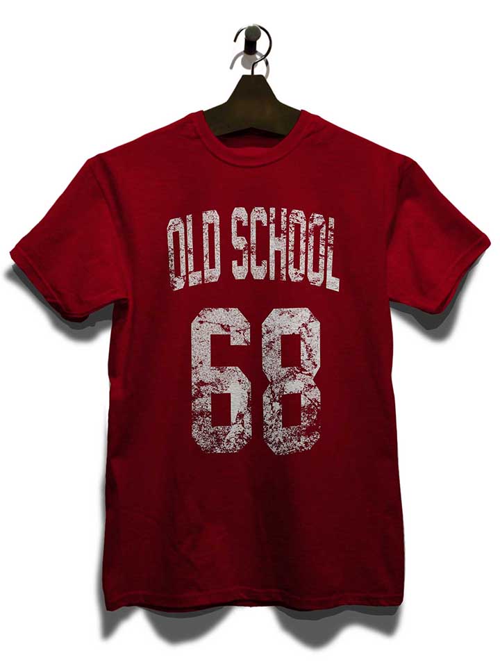 oldschool-1968-t-shirt bordeaux 3