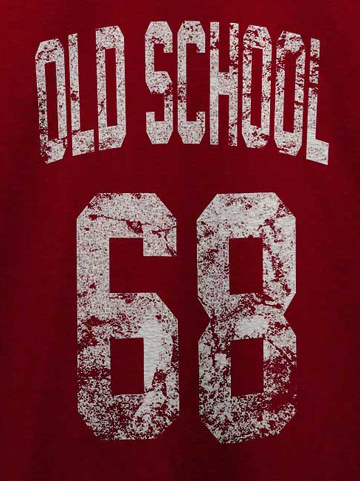 oldschool-1968-t-shirt bordeaux 4