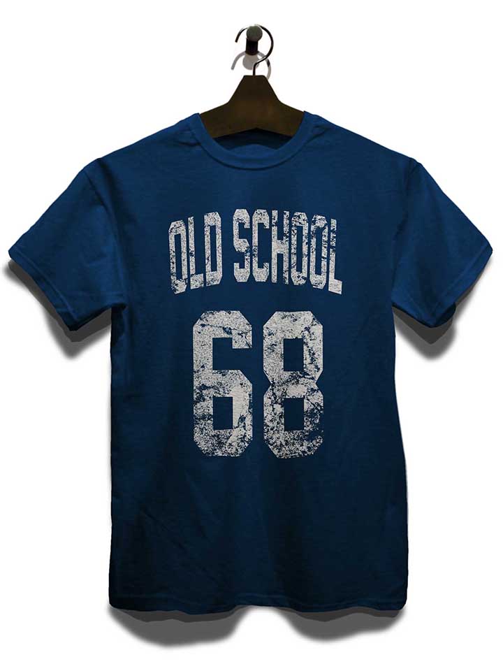 oldschool-1968-t-shirt dunkelblau 3