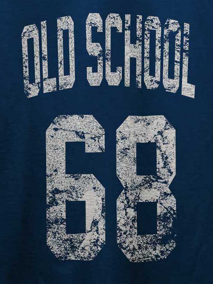 oldschool-1968-t-shirt dunkelblau 4