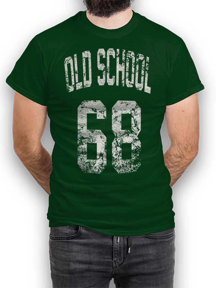 oldschool-1968-t-shirt dunkelgruen 1