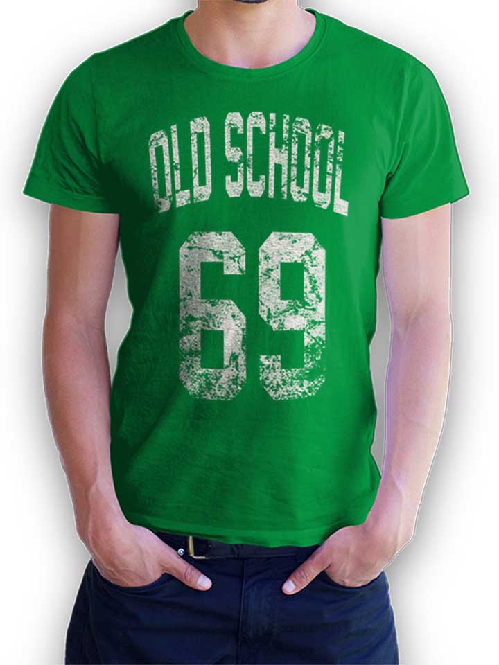 Oldschool 1969 T-Shirt verde L