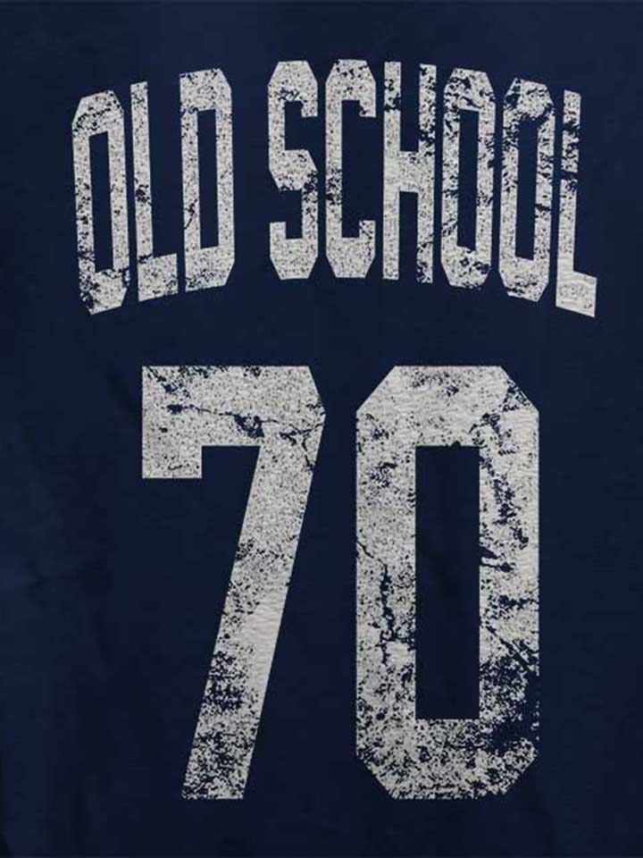 oldschool-1970-damen-t-shirt dunkelblau 4