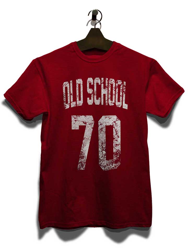oldschool-1970-t-shirt bordeaux 3