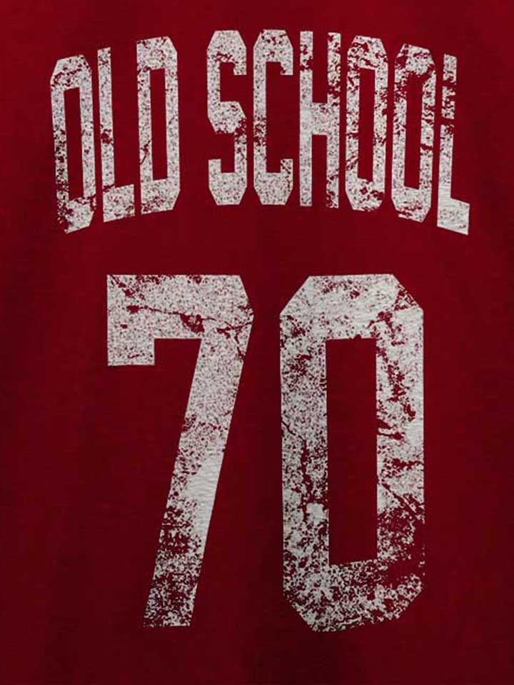 oldschool-1970-t-shirt bordeaux 4