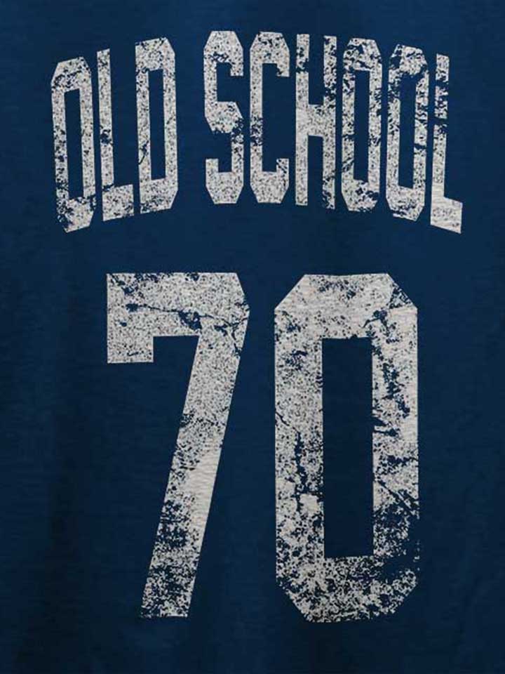 oldschool-1970-t-shirt dunkelblau 4