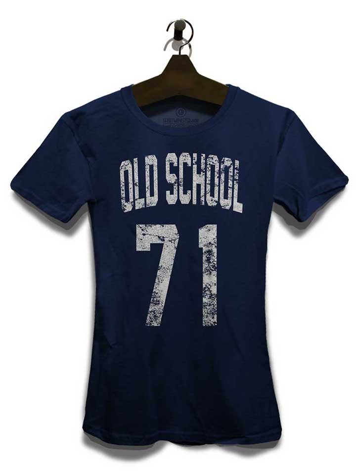 oldschool-1971-damen-t-shirt dunkelblau 3