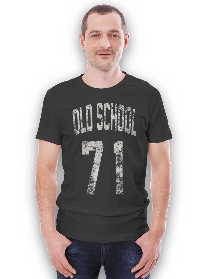 oldschool-1971-t-shirt dunkelgrau 2
