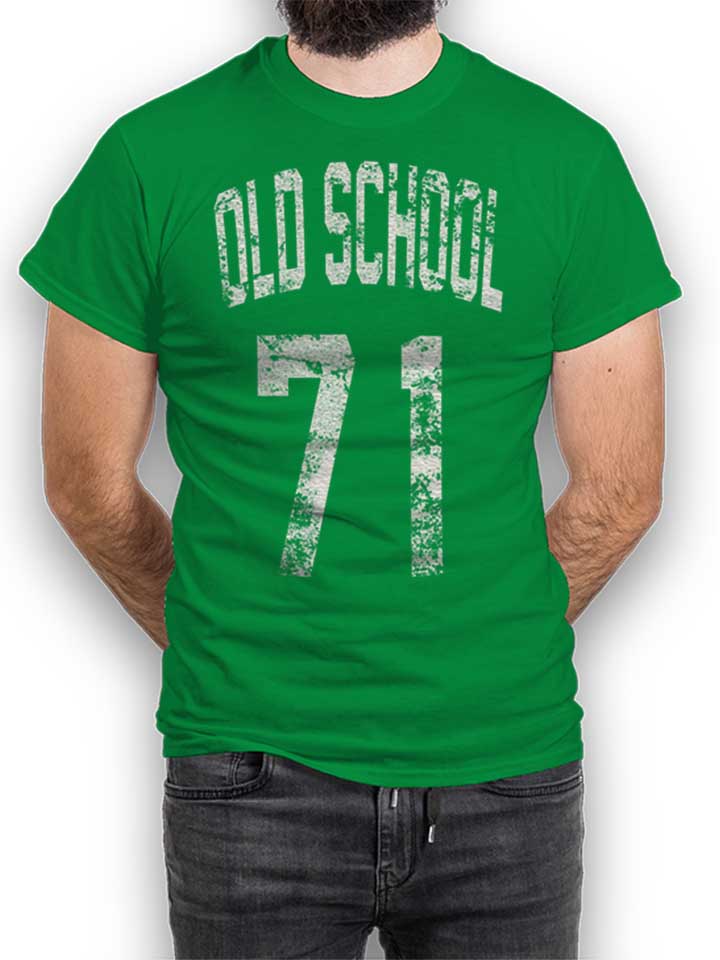 Oldschool 1971 T-Shirt vert L