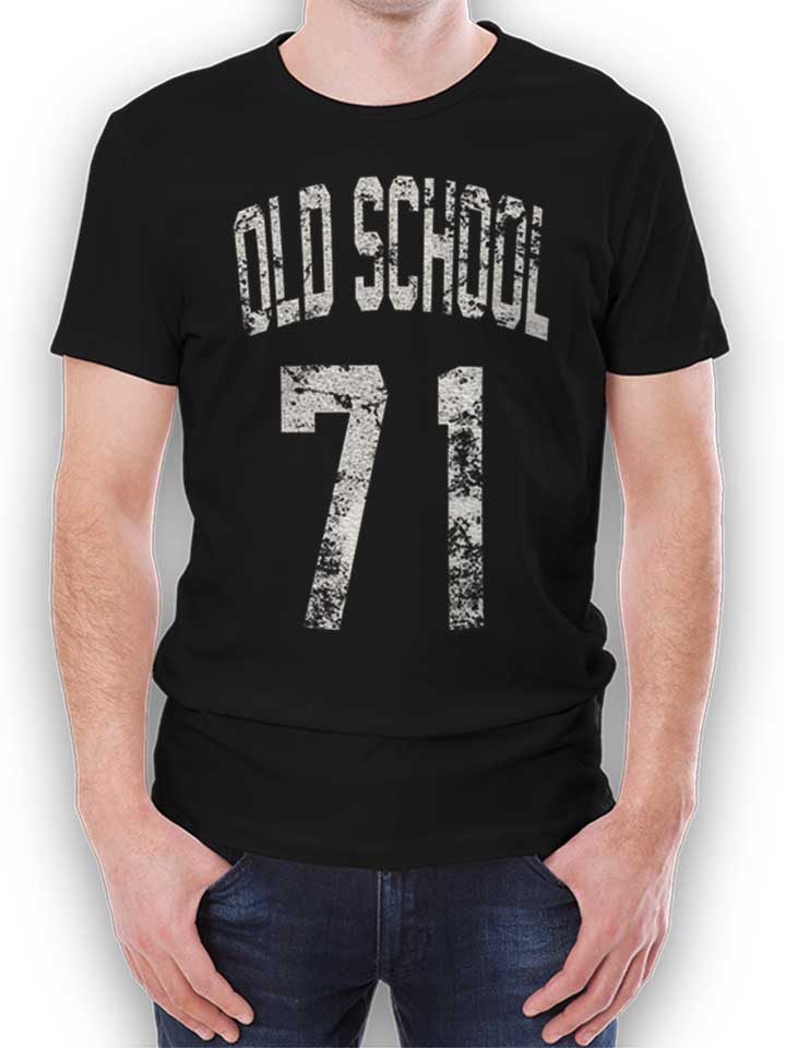 Oldschool 1971 T-Shirt schwarz L