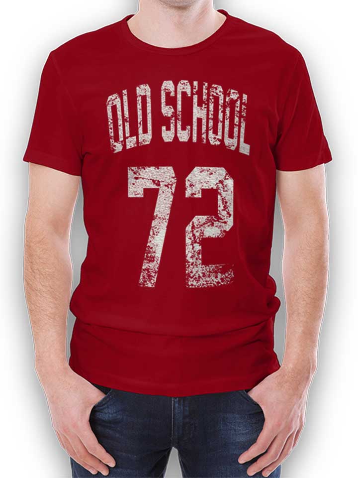 oldschool-1972-t-shirt bordeaux 1