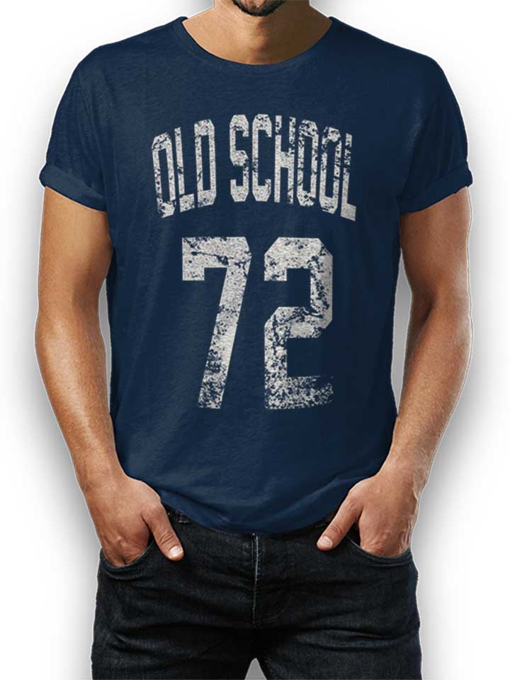 oldschool-1972-t-shirt dunkelblau 1