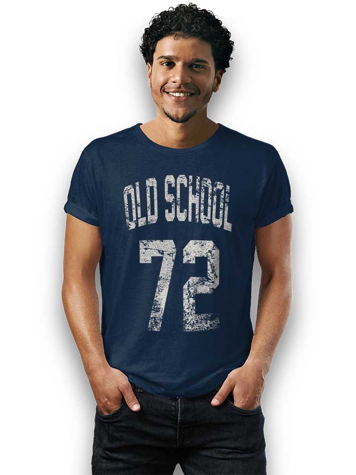 oldschool-1972-t-shirt dunkelblau 2