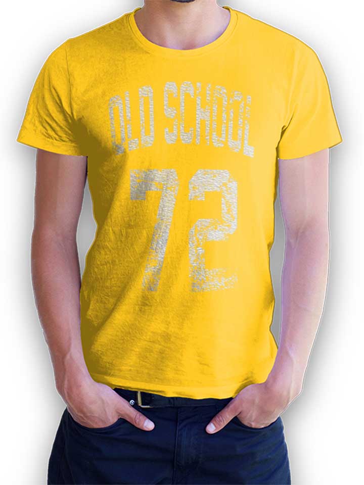 Oldschool 1972 T-Shirt gelb L