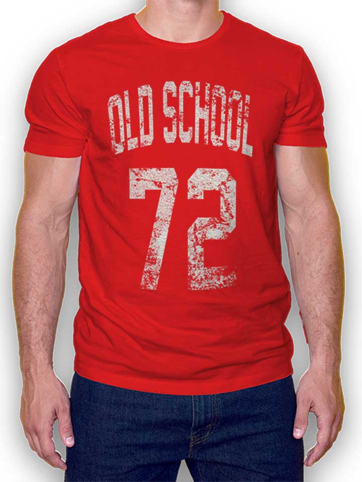 Oldschool 1972 Camiseta rojo L