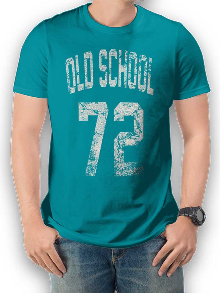 Oldschool 1972 Camiseta turquesa L