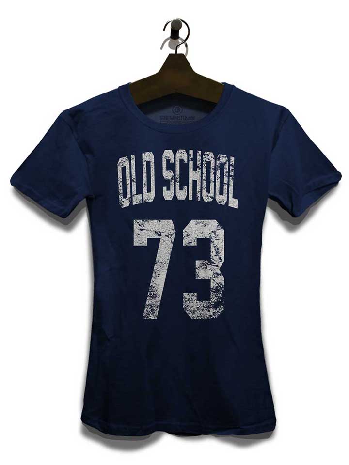 oldschool-1973-damen-t-shirt dunkelblau 3
