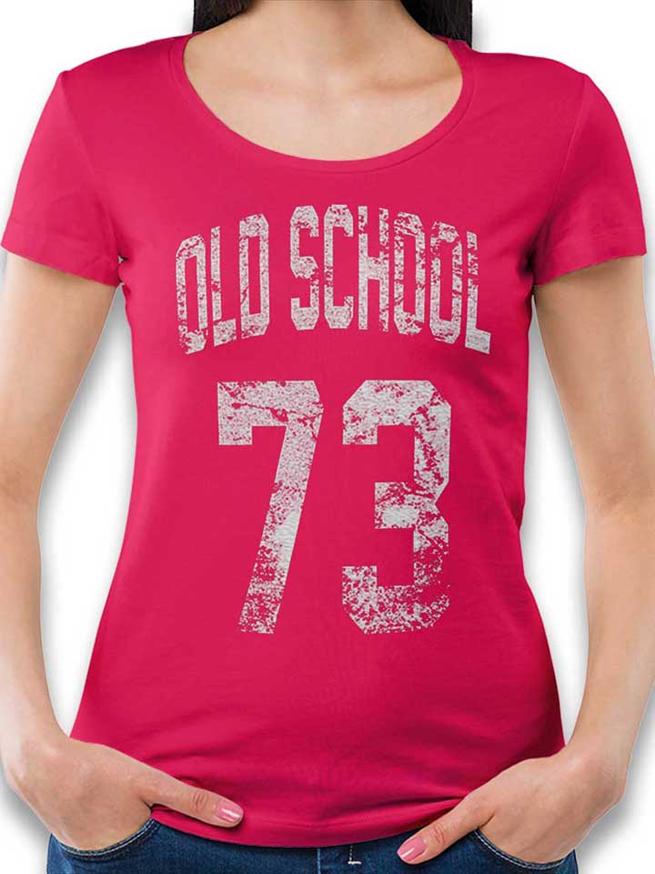 Oldschool 1973 Damen T-Shirt fuchsia L