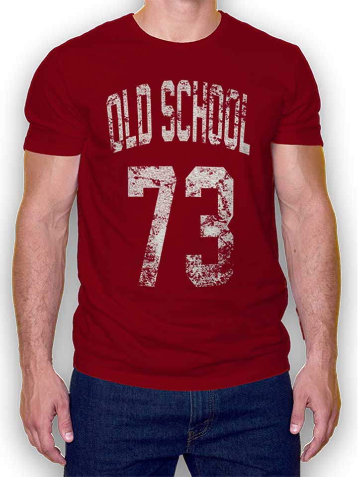 oldschool-1973-t-shirt bordeaux 1