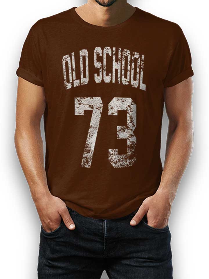 Oldschool 1973 T-Shirt marron L
