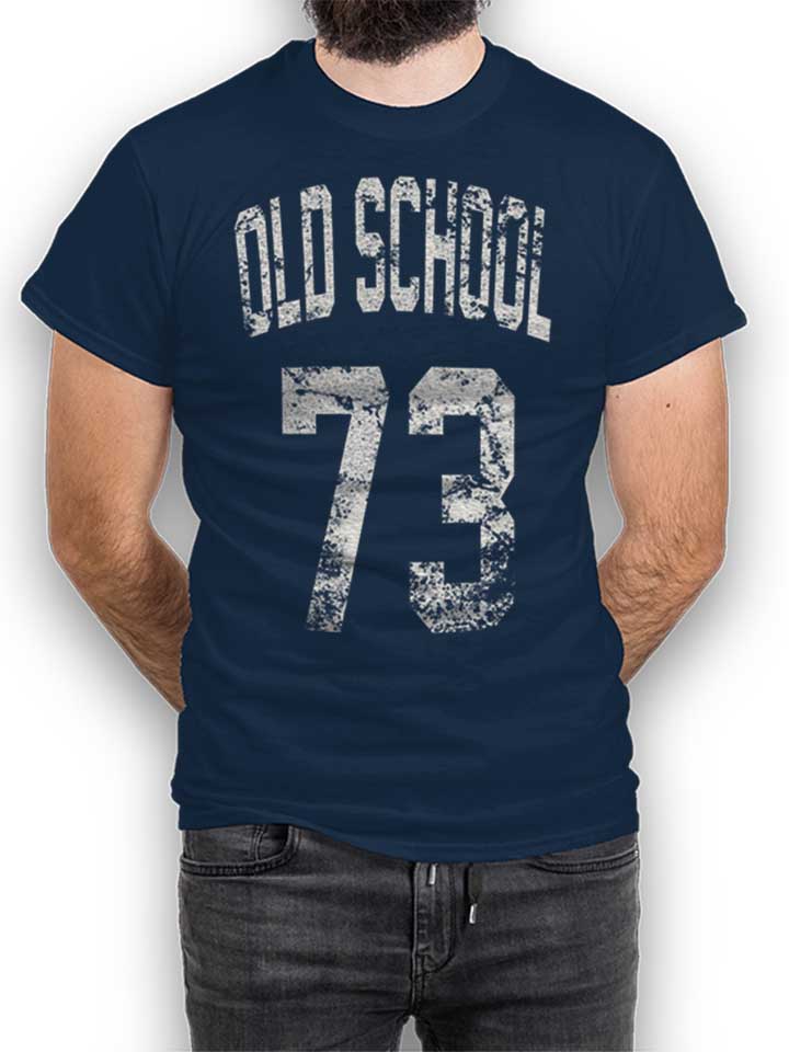 Oldschool 1973 T-Shirt dunkelblau L