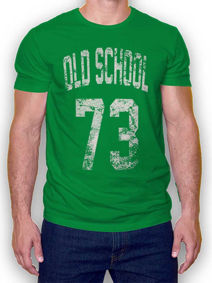Oldschool 1973 T-Shirt vert L