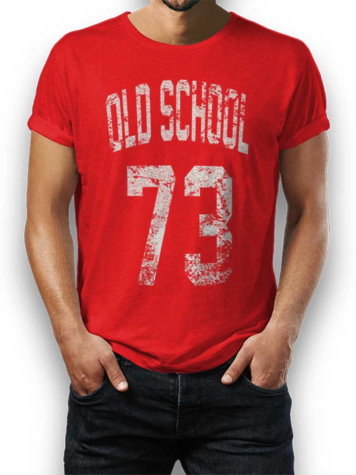Oldschool 1973 T-Shirt rot L