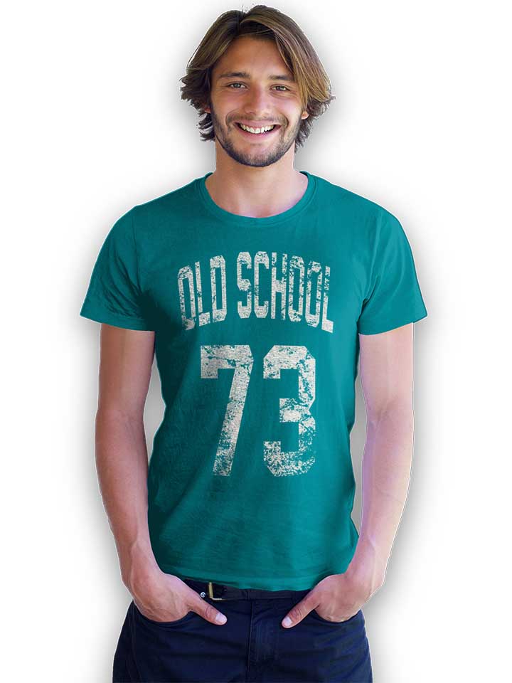 oldschool-1973-t-shirt tuerkis 2