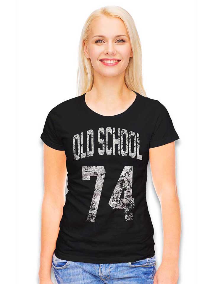 oldschool-1974-damen-t-shirt schwarz 2