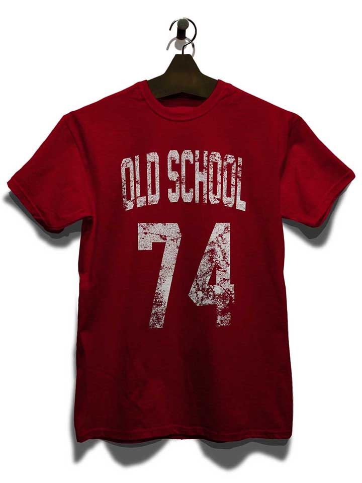 oldschool-1974-t-shirt bordeaux 3