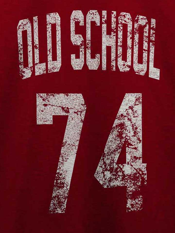 oldschool-1974-t-shirt bordeaux 4