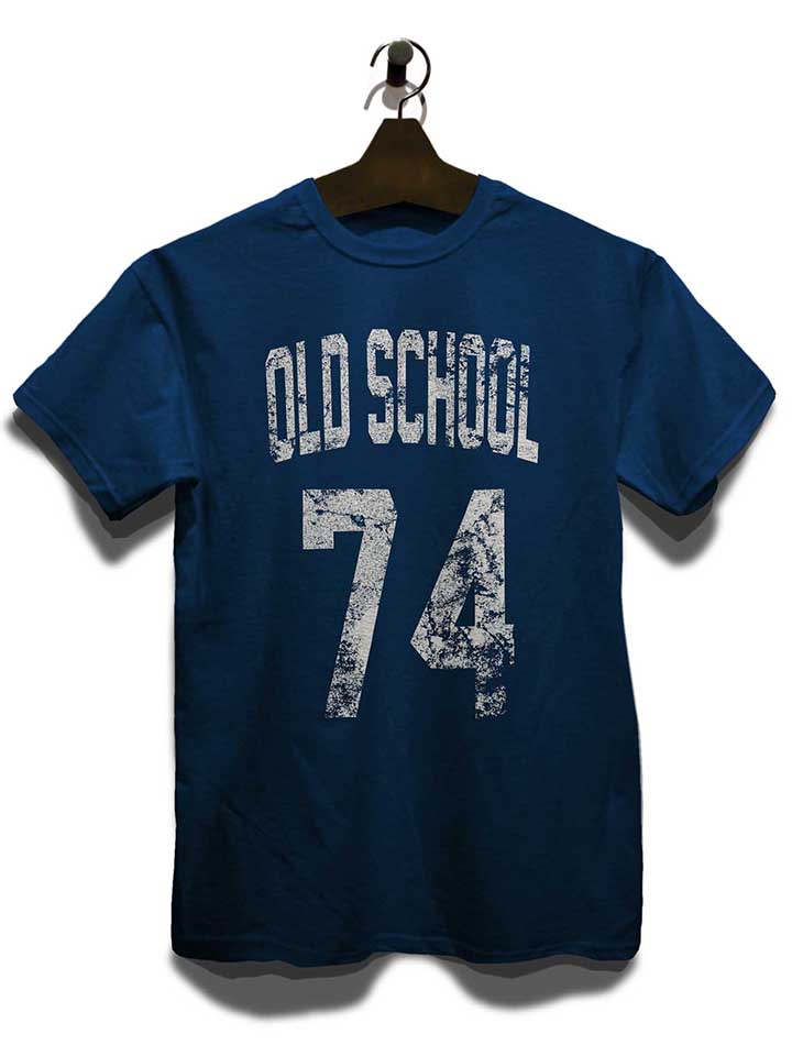 oldschool-1974-t-shirt dunkelblau 3