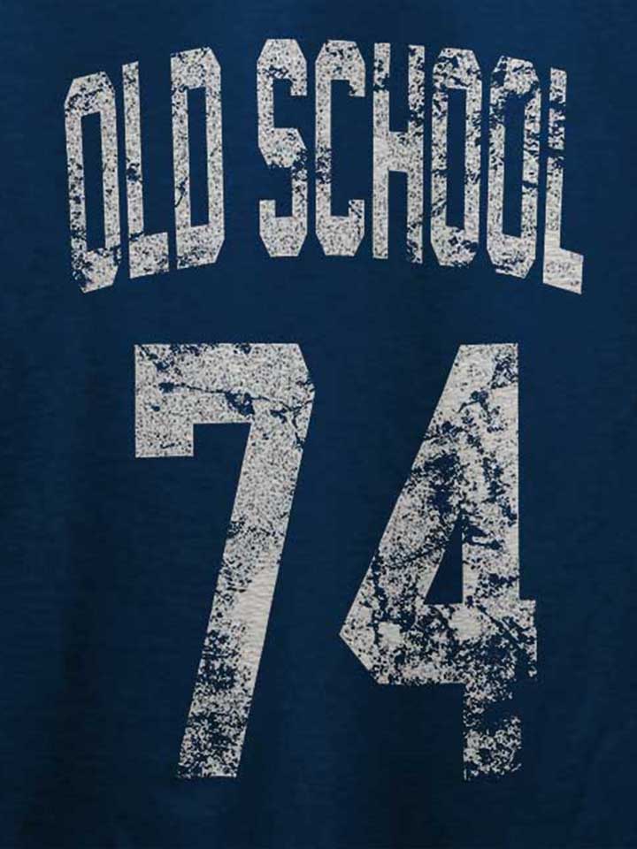 oldschool-1974-t-shirt dunkelblau 4
