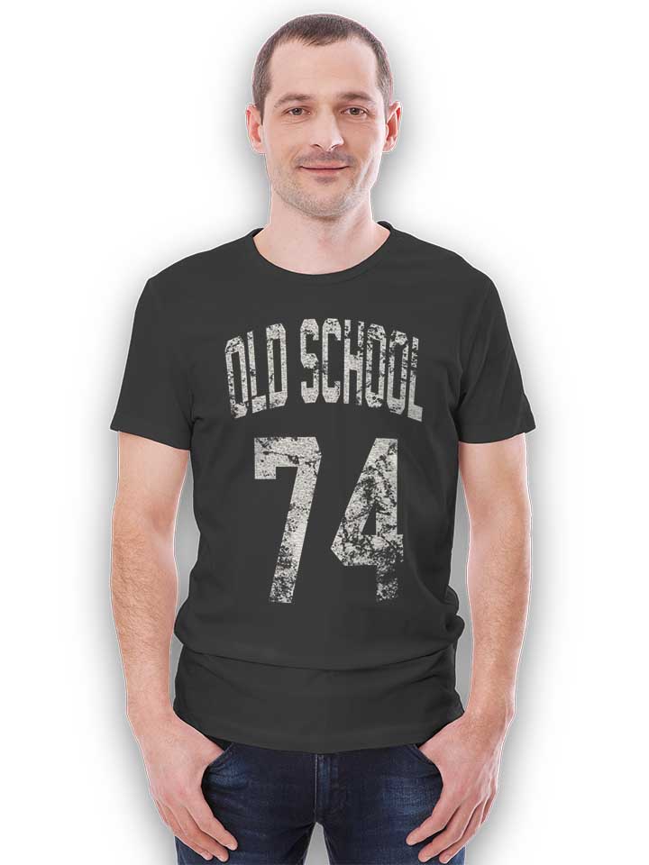 oldschool-1974-t-shirt dunkelgrau 2